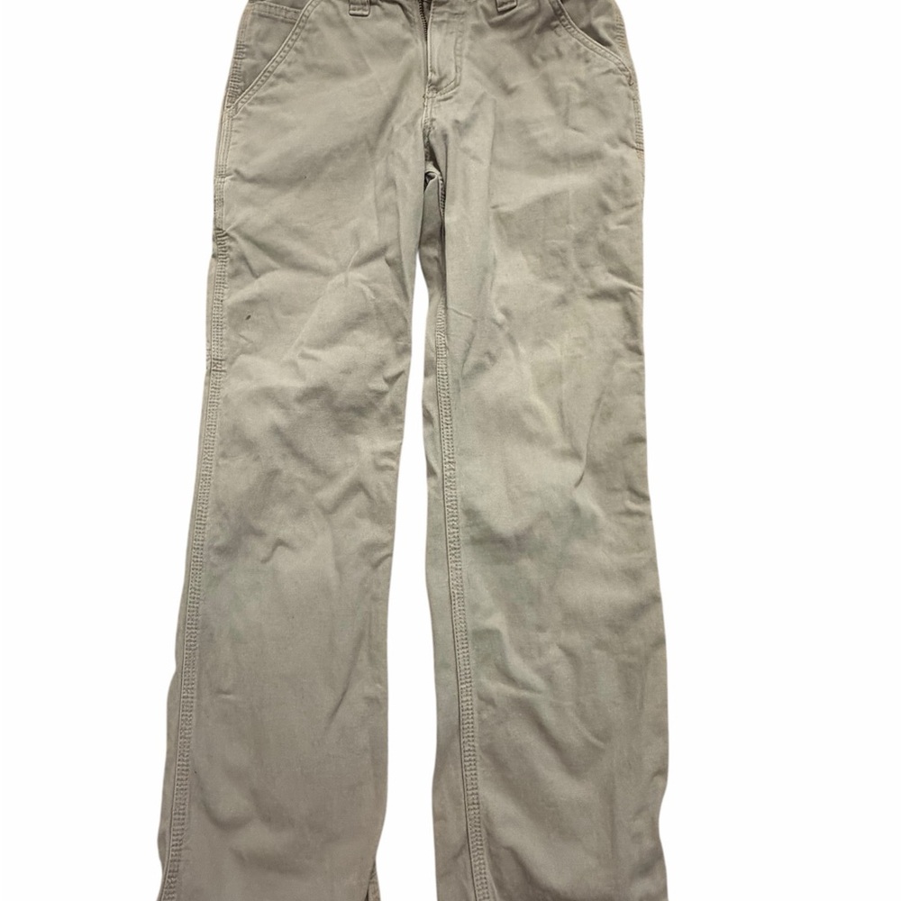 Carhartt Men's Khaki Straight-Leg Chinos in Light Tan